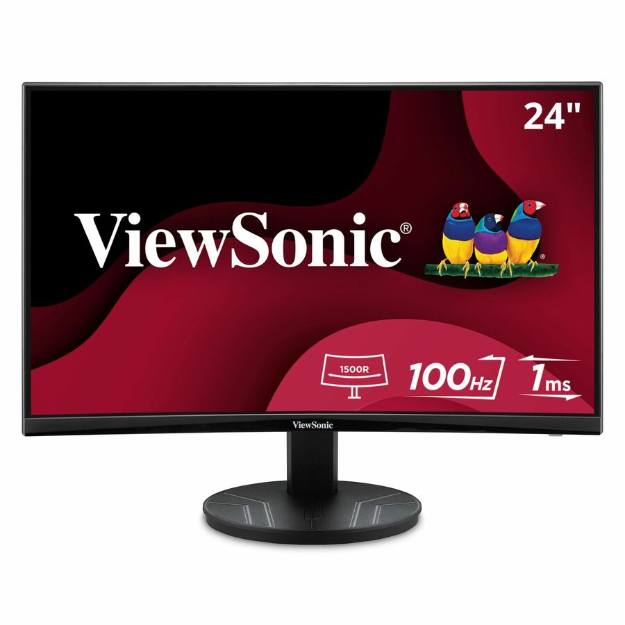 ViewSonic VA2416C 24 Inch Full HD 1080p Frameless Curved Monitor