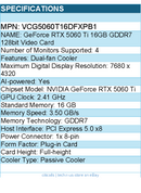 PNY VCG5060T16DFXPB1 Video Card - GeForce RTX 5060 Ti 16GB 16GB GDDR7 128bit