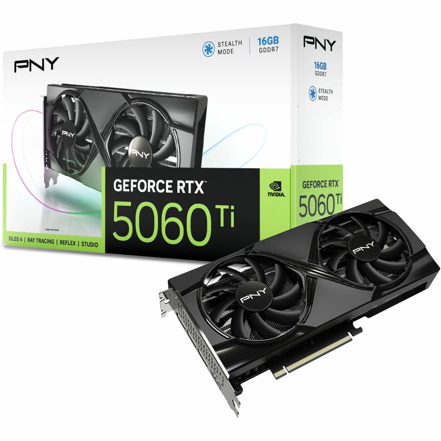 PNY VCG5060T16DFXPB1 Video Card - GeForce RTX 5060 Ti 16GB 16GB GDDR7 128bit