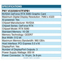PNY VCG508016TFXPB1 NVidia RTX GeForce 5080 16GB GPU 7680x4320 Full Hght 3x DP
