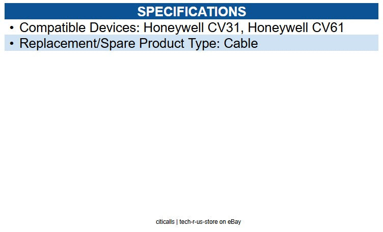 Honeywell VE027-8020-B0 Cable (6-Pin, Female One End Only)