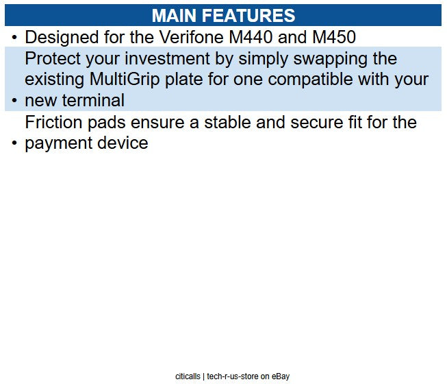 Ergonomic Solutions VERM402-MN-02 Verifone M440 and M450 MultiGrip