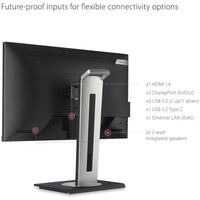 ViewSonic VG2456 24 Inch 1080p Monitor with USB C 3.2, Docking Built-In
