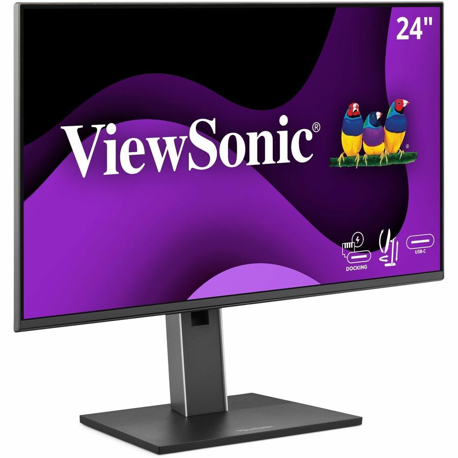 ViewSonic VG2458 24 Inch 1080p IPS Docking Monitor with Advanced Ergonomics