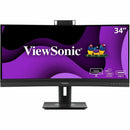ViewSonic VG3457CV 34" Ultrawide 1440p Curved Video Conferencing Docking Monitor