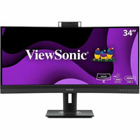 ViewSonic VG3457CV 34" Ultrawide 1440p Curved Video Conferencing Docking Monitor