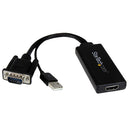 StarTech VGA2HDU VGA to Video Adapter w USB Power & Audio 1080p RTL