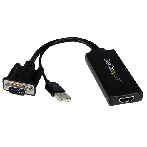 StarTech VGA2HDU VGA to Video Adapter w USB Power & Audio 1080p RTL