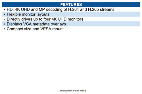 IQSIGHT VJD-7533 UHD 4K VIDEOJET decoder 7000