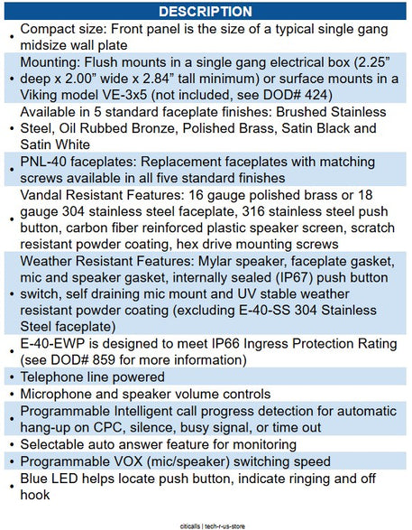Viking Electronics VK-300-IP SIP AND MULTICAST PAGING HORN