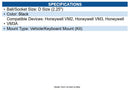 Honeywell VM2018BRKTKIT RAM Mount Keyboard Kit Plate Base/Medium Arm/Ball/