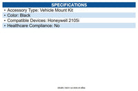 Honeywell VMHOLDER5K Granit Ultra CCB Vehicle Mount Kit