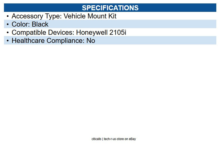 Honeywell VMHOLDER5K Granit Ultra CCB Vehicle Mount Kit