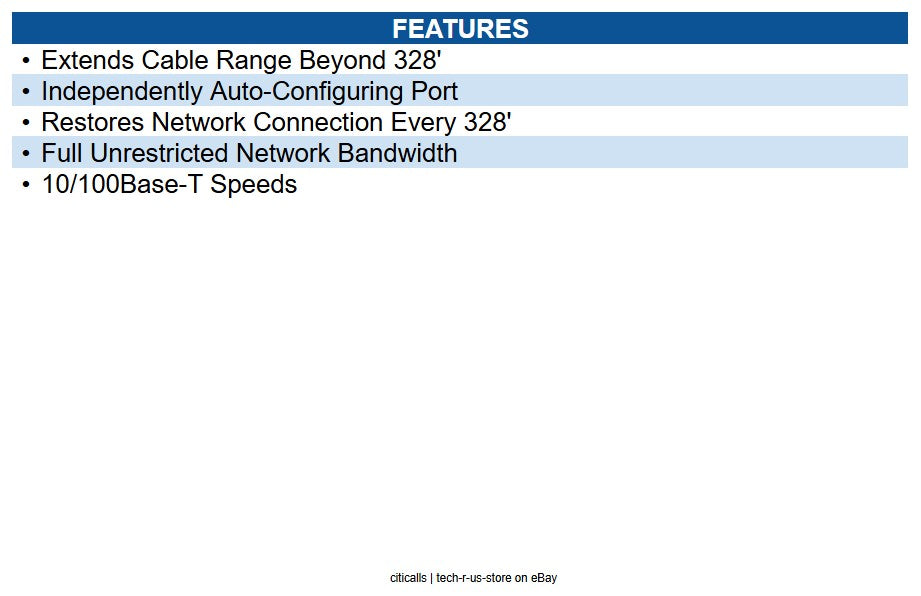 Veracity VOR-ORL Ethernet Extender Network (RJ-45) - 656.17 ft Extended Range