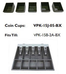 APG Cash Drawer VPK-15J-05-BX Standard Duty Weighable Coin Cup Kits
