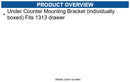 APG Cash Drawer VPK-27B-13-BX Under Counter Mounting Bracket