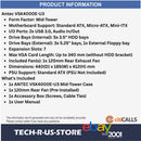 ANTEC VSK4000E-U3_US Mini ITX Micro-ATX Desktop Computer Case USB 3.0 Black