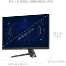 ViewSonic VX2767-MHD 27 Inch 1080p Gaming Monitor w/ 100Hz, 1ms - HDI-, VGA, DP