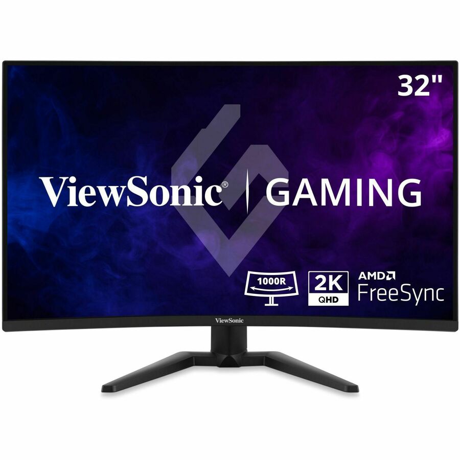 ViewSonic VX3228C-2K 32 Inch 1440p Curved Gaming Monitor with FreeSync, Eye Care