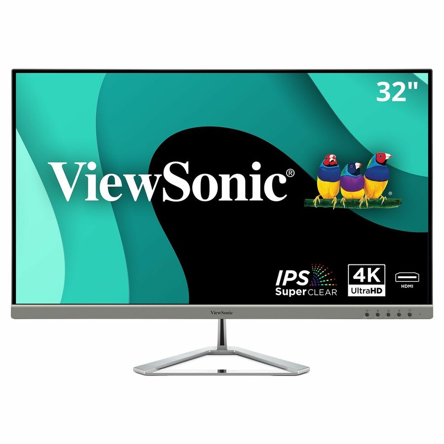 ViewSonic VX3276-4K-MHD 32 Inch 4K UHD Monitor with Ultra-Thin Bezels