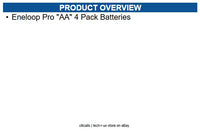 Panasonic WAS-AABATTERY-4PK Eneloop Pro "AA" 4 Pack Batteries