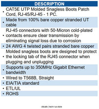 Wavenet WAV-5E04UMBL-PC-05 CAT5 PATCH CORD 5FT BLUE