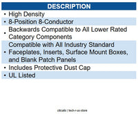 Wavenet WAV-6EKSJBL CAT6 JACK BLUE
