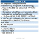 Wavenet WAV-HD-6EKSJBL CAT6 HDJ SERIES JACK BLUE