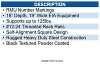 Wavenet WAV-WMR-8U WALL MOUNT FIXED RACK 8U