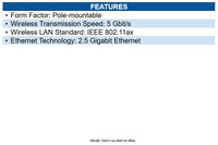 Ubiquiti Networks WAVE-AP-MICRO Wave AP Micro Wi-Fi 6 IEEE 802.11ax 5 Gbit/s