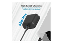 Codi WC065-C 65W GaN Wall Charger with USB-C Port and Cable - Black