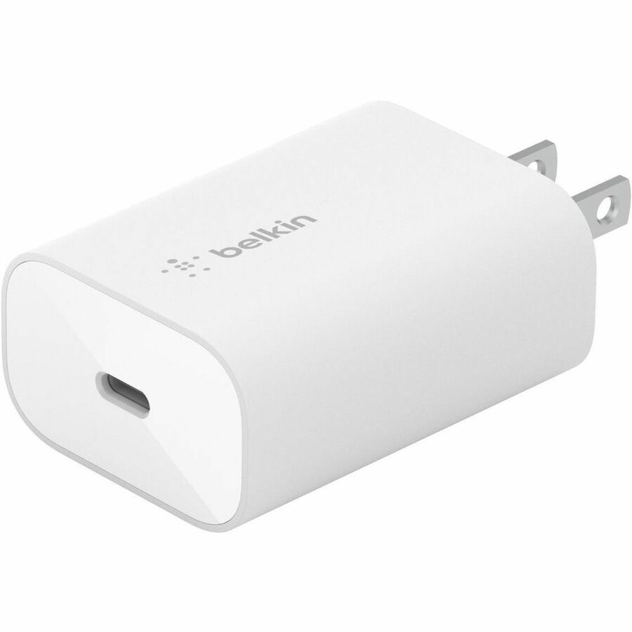 Belkin WCA004dqWH 25W Portable USB-C Wall Charger - 1xUSB-C - Fast Charging