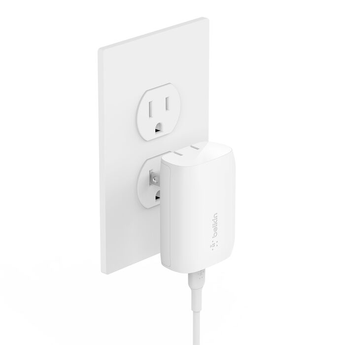 Belkin WCA005DQ1MWH-B6 30W USB-C PD 3.0 PPS Wall Charger + 3.3ft USB-C to USB-C