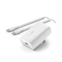 Belkin WCA005DQ1MWH-B6 30W USB-C PD 3.0 PPS Wall Charger + 3.3ft USB-C to USB-C
