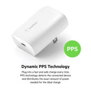 Belkin WCA005DQWH BoostCharge USB-C PD 3.0 PPS Wall Charger 30W - Power Adapter