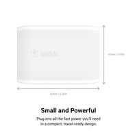 Belkin WCA005DQWH BoostCharge USB-C PD 3.0 PPS Wall Charger 30W - Power Adapter