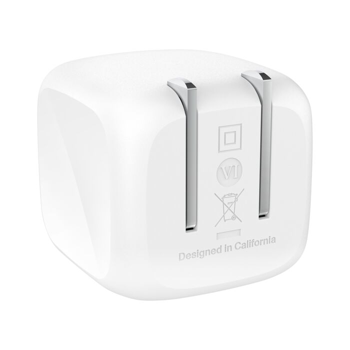 Belkin WCA013DQWH 45W Portable USB-C Wall Charger - 1xUSB-C (45W) - Fast Charge