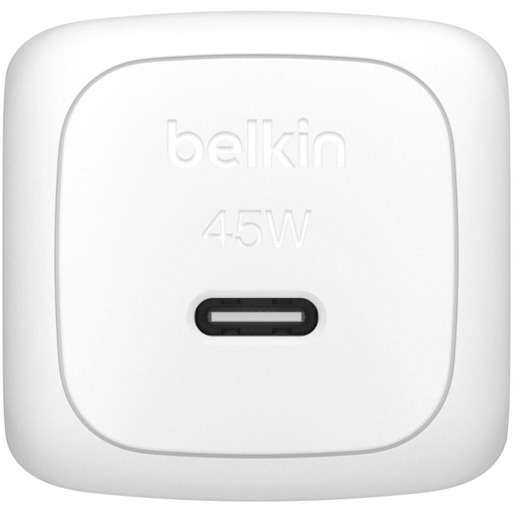 Belkin WCA013dqWH 45W Portable USB-C Wall Charger - 1xUSB-C (45W) - Fast Charge