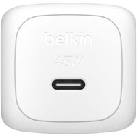 Belkin WCA013dqWH 45W Portable USB-C Wall Charger - 1xUSB-C (45W) - Fast Charge