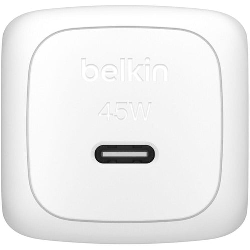 Belkin WCA013dqWH 45W Portable USB-C Wall Charger - 1xUSB-C (45W) - Fast Charge