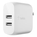 Belkin WCB002dqWH BoostCharge Dual USB-A Wall Charger 24W - 4.80 A Output