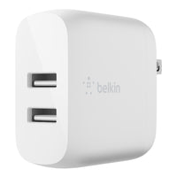 Belkin WCB002dqWH BoostCharge Dual USB-A Wall Charger 24W - 4.80 A Output