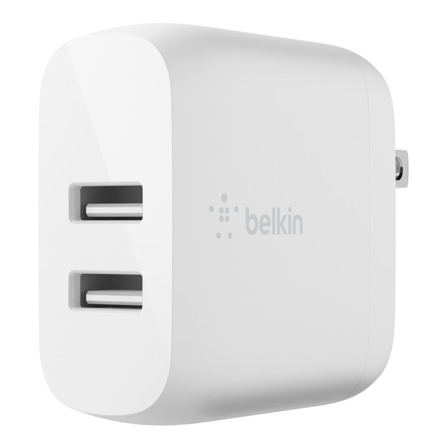Belkin WCB002dqWH BoostCharge Dual USB-A Wall Charger 24W - 4.80 A Output