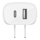 Belkin WCB007DQWH 37W Portable Dual Port USB-C Wall Charger - USB Type-C