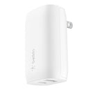 Belkin WCB007DQWH 37W Portable Dual Port USB-C Wall Charger - USB Type-C