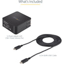 StarTech WCH1CBK USB C Wall Charger, 60W PD with 6ft/2m Cable