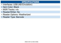 ID Tech WCR3227-600US Omni WCR32 Magnetic Stripe Reader Triple Track - 60 in/s
