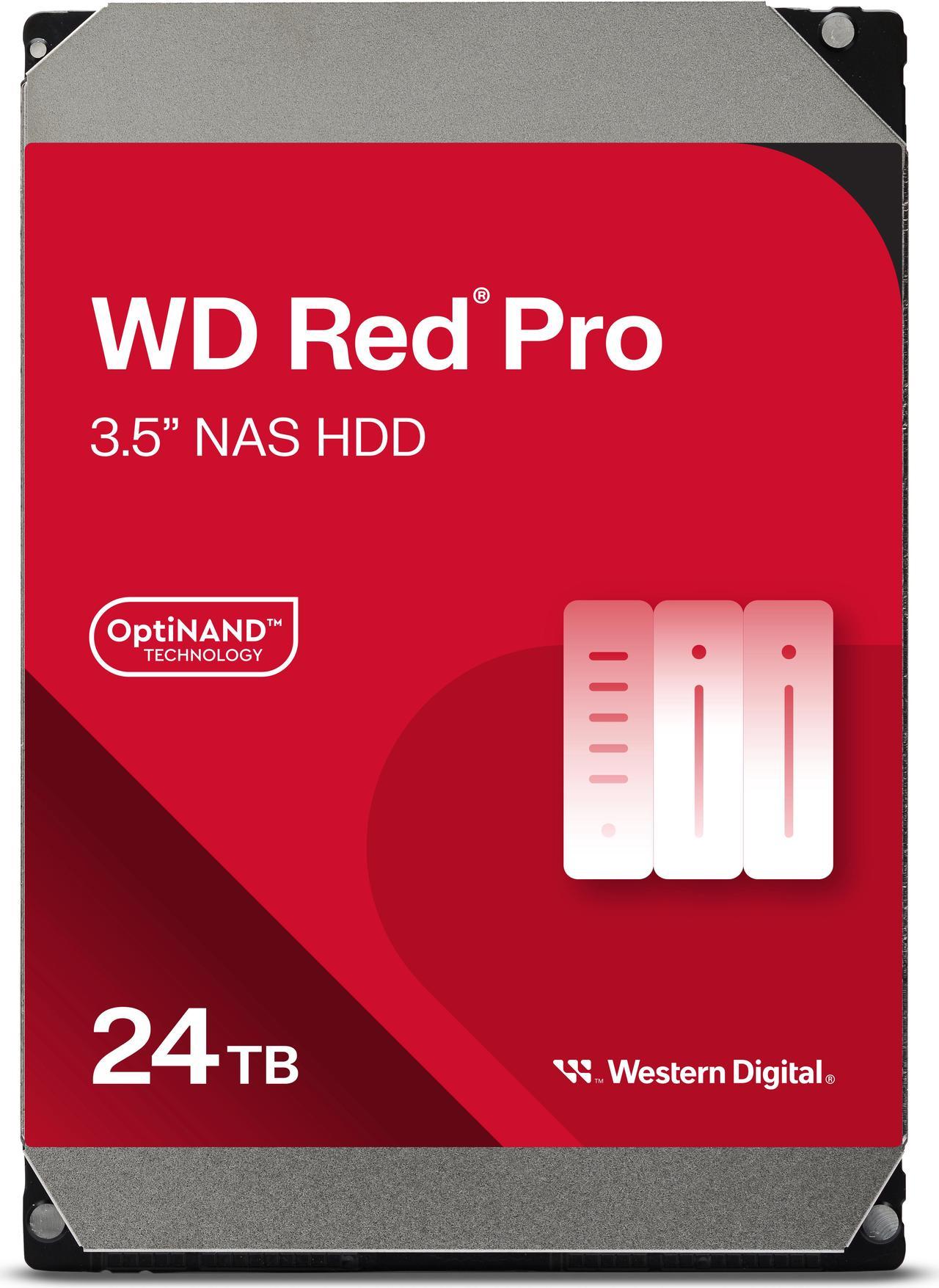 Western Digital WD240KFGX Hard Drive - 24TB 3.5 7200RPM WD Red Pro NAS 512MB