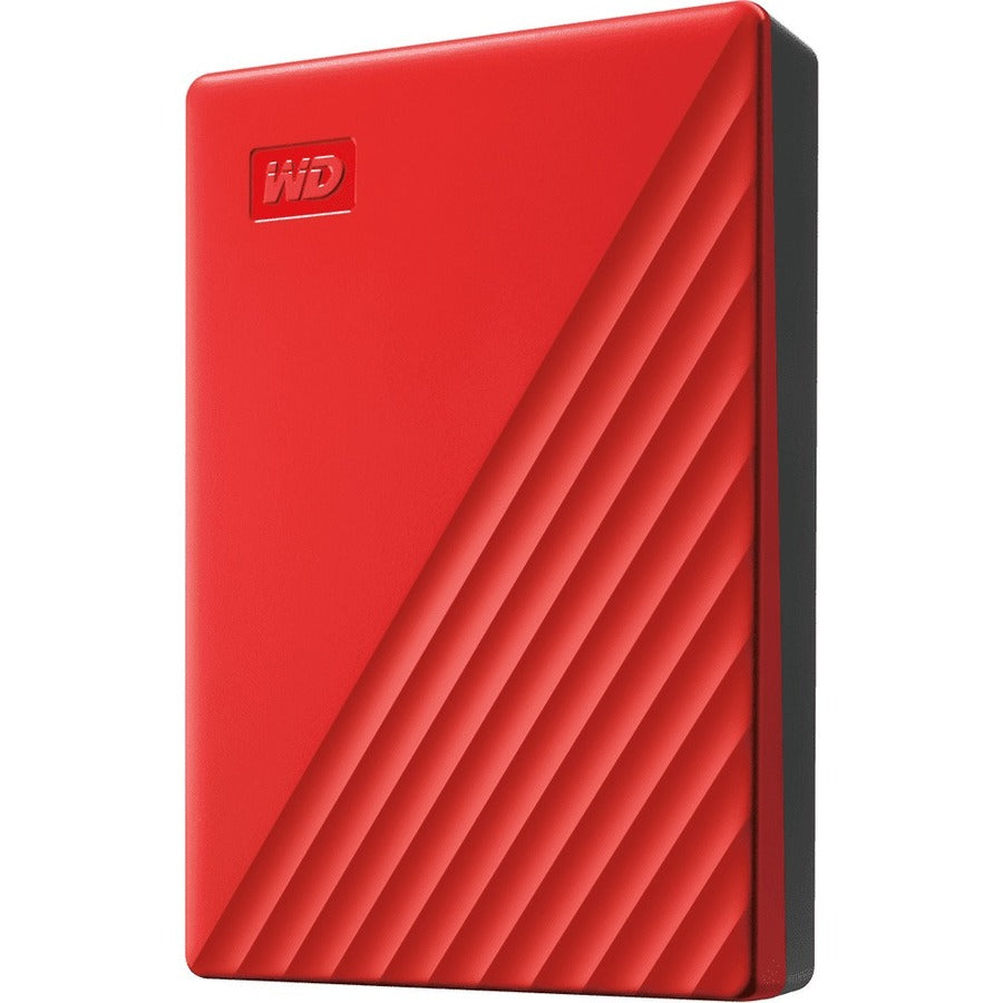 WD WDBPKJ0040BRD-WESN My Passport 4 TB Portable Hard Drive - External - Red
