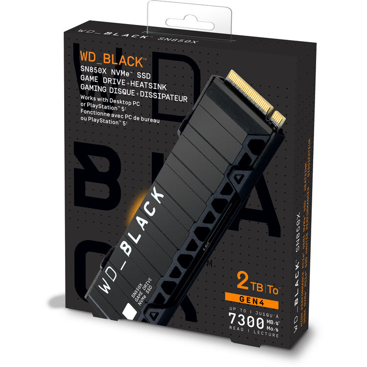 WD WDS200T2XHE-00BCA0 Black SN850X 2 TB Solid State Drive - M.2 2280 Internal